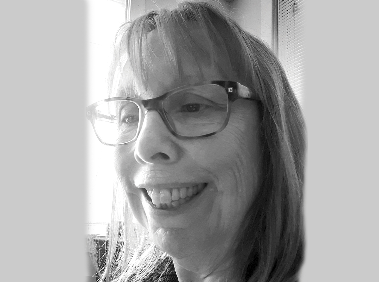 Black and white photograph of Stephanie.