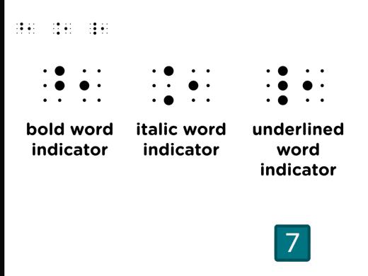 Braille Special Symbols Series | Hadley