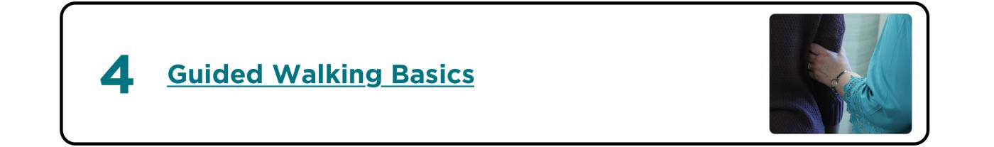 Fourth most popular topic is Guided Walking Basics